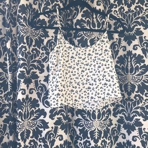 Cream crop top